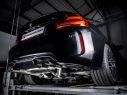 CENTRAL PIPE + REAR DOUBLED ROUND TERMINALS 2X90MM STAGGERED CARBON +VALVES BMW M2 F87 COUPÈ COMPETITION 3.0 302KW 08/2018+