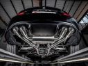 TUBO CENTRALE INOX+POSTERIORE SDOPPIATO TERMINALI 2X90MM CARBONIO CON VALVOLE BMW M2 F87 COUPÈ COMPET. 3.0 302KW 08/2018+