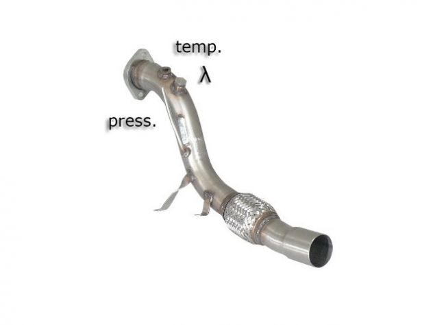 RAGAZZON HOSE REPLACEMENT CATALYST GR. N INOX BMW SERIE5 E61 TOURING 530D 160KW 2004-12/2005