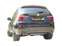 RAGAZZON DOUBLE STAINLESS STEEL REAR WITH ROUND 2X80MM STAGGERED TERMINALS BMW X3 F25 XDRIVE 30D 190KW 03/2011+