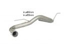 RAGAZZON REAR TUBE GR. N INOX WITH ROUND TERMINAL 90MM BMW SERIE1 F20 114D 70KW - N47 2011-2015