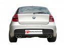 RAGAZZON STAINLESS STEEL REAR TUBE WITH ROUND 2X80MM STAGGERED TERMINALS BMW SERIE1 E81 3PORTE-3DOORS 123D 150KW 2007+