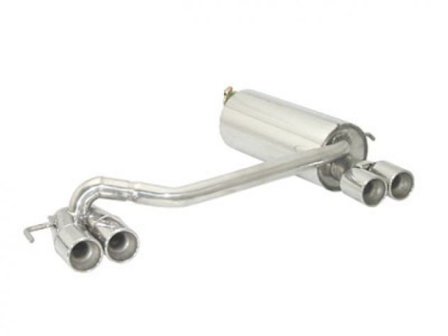 RAGAZZON DOUBLE STAINLESS STEEL REAR WITH ROUND TERMINALS 2X80MM CITROEN C2 1.4 - 1.4 VTR 50/54KW 10/2003+