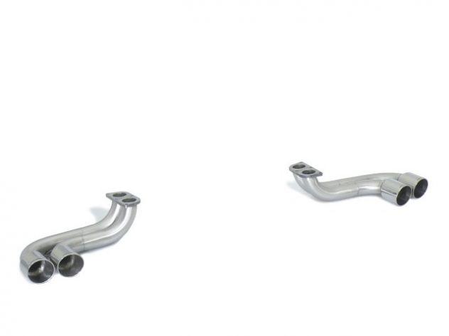 RAGAZZON PAIR OF ROUND STAINLESS STEEL TERMINALS 2X80MM SPORTLINE STAGGERED FERRARI 360 360 MODENA 3.6 V8 294KW 1999-2004