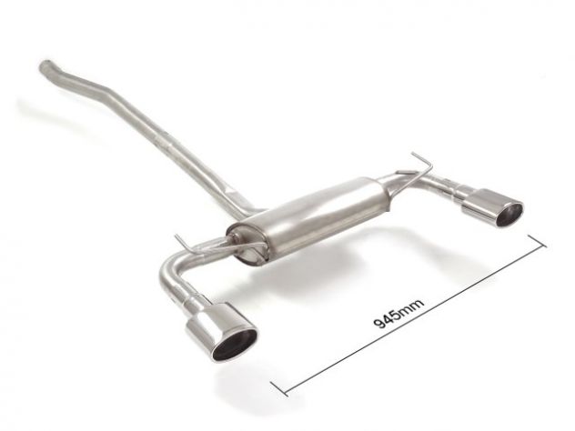 RAGAZZON DOUBLE STAINLESS STEEL REAR WITH 115X70MM OVAL TERMINALS FIAT 500X 334 1.6MJT 88KW 2015+