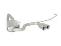 RAGAZZON STAINLESS STEEL REAR WITH 2X70MM ROUND CENTRAL TERMINALS FIAT 500 312 1.3 MJET 55KW 02/2007-2010