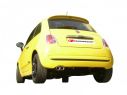 POSTERIORE INOX SDOPPIATO TERMINALI OVALI 115X70MM RAGAZZON FIAT 500 312 0.9 TWINAIR TURBO 62KW 2011+