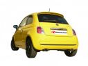 POSTERIORE INOX SDOPPIATO TERMINALI OVALI 115X70MM RAGAZZON FIAT 500 312 0.9 TWINAIR TURBO 62KW 2011+