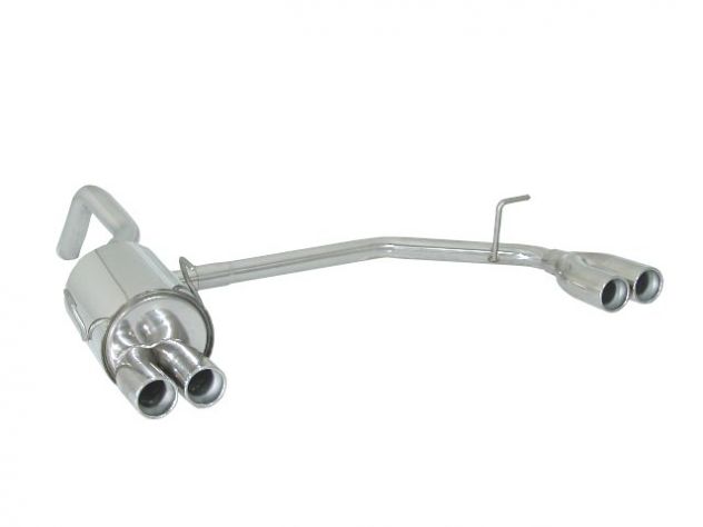 RAGAZZON DOUBLE STAINLESS STEEL REAR WITH ROUND TERMINALS 2X70MM FIAT 500 312 1.2 51KW 2007-2015