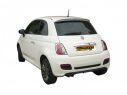 RAGAZZON DOUBLE STAINLESS STEEL REAR WITH ROUND 2X70MM STAGGERED TERMINALS FIAT 500 312 S 1.3 MJET 70KW 2013+