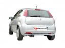 POSTERIORE INOX CON TERMINALE OVALE 110X65MM SPORT LINE RAGAZZON FIAT GRANDE PUNTO 199 1.2 48/51KW - 1.4 57KW 09/2005+