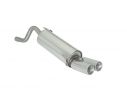 RAGAZZON STAINLESS STEEL REAR WITH ROUND TERMINALS 2X80MM FIAT GRANDE PUNTO 199 1.2 48/51KW - 1.4 57KW 09/2005+