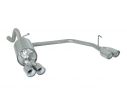 RAGAZZON DOUBLE STAINLESS STEEL REAR WITH ROUND TERMINALS 2X80MM SPORT LINE FIAT PUNTO EVO 199 1.3 MULTIJET 55/66/70KW 10/2009+