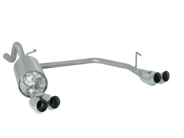 RAGAZZON DOUBLE STAINLESS STEEL REAR WITH ROUND DTM 2X70MM TERMINALS FIAT GRANDE PUNTO 199 1.3 MULTIJET 16V 55/66KW 09/2005+