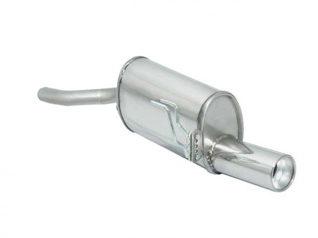 RAGAZZON STAINLESS STEEL REAR WITH ROUND TERMINAL 90MM FIAT PUNTO 176 1.2 16V SPORTING 1997 -12/1998