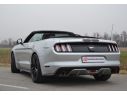 POSTERIORE INOX SDOPPIATO TERMINALI ROTONDI 100MM CARBONIO RAGAZZON FORD MUSTANG MK6 CABRIO 2.3I ECOBOOST 233KW 2015-2018