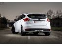 POSTERIORE INOX TERMINALI ROTONDI CENTRALI 100MM CARBONIO RAGAZZON FORD FOCUS MK3 DYB ST 2.0T 184KW 2011+