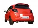 POSTERIORE INOX SDOPPIATO TERMINALI OVALI 115X70MM RAGAZZON FORD KA RU 1.3 TDCI DPF 55KW 01/2009+