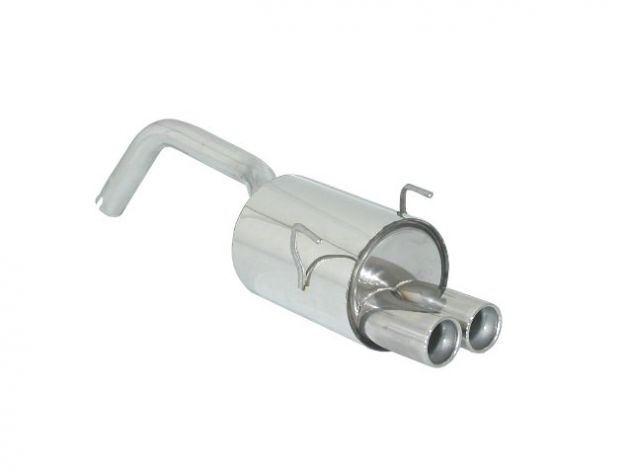 RAGAZZON STAINLESS STEEL REAR WITH ROUND TERMINALS 2X70MM FORD KA RU 1.3 TDCI DPF 55KW 01/2009+