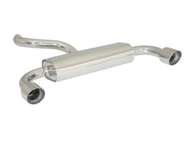 RAGAZZON DOUBLE STAINLESS STEEL REAR WITH ROUND TERMINALS 102MM SPORT LINE FORD FOCUS MK2 DA3 RS 2.5 TURBO 224KW 2009+