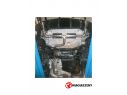 RAGAZZON DOUBLE STAINLESS STEEL REAR WITH ROUND TERMINALS 102MM SPORT LINE FORD FOCUS MK2 DA3 RS500 2.5 TURBO 257KW 2010+