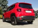 POSTERIORE INOX SDOPPIATO TERMINALI OVALI 115X70MM RAGAZZON JEEP RENEGADE 1.3 T4 110KW 2018+