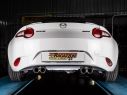 RAGAZZON DOUBLE STAINLESS STEEL REAR WITH ROUND 2X70MM STAGGERED TERMINALS MAZDA MX-5 ND 1.5 96KW 2015+