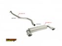 RAGAZZON CENTRAL STAINLESS STEEL TUBE MERCEDES CLASSE A W176 A250 155KW +SPORT 2012-05/2018