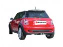 POSTERIORE INOX TERMINALI ROTONDI 2X90MM CARBONIO CON VALVOLA INTEGRATA RAGAZZON MINI R56 COOPER S 1.6 TURBO 128KW 11/2006+