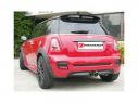 POSTERIORE INOX TERMINALI ROTONDI 2X90MM CARBONIO CON VALVOLA INTEGRATA RAGAZZON MINI R56 JCW 1.6 155KW 11/2006+