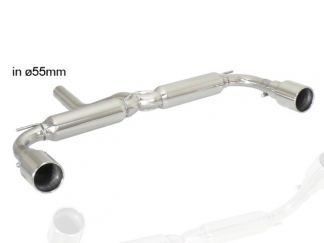 RAGAZZON DOUBLE STAINLESS STEEL REAR WITH ROUND TERMINALS 102MM MINI R60 COUNTRYMAN 1.6 COOPER D 82KW 2011+