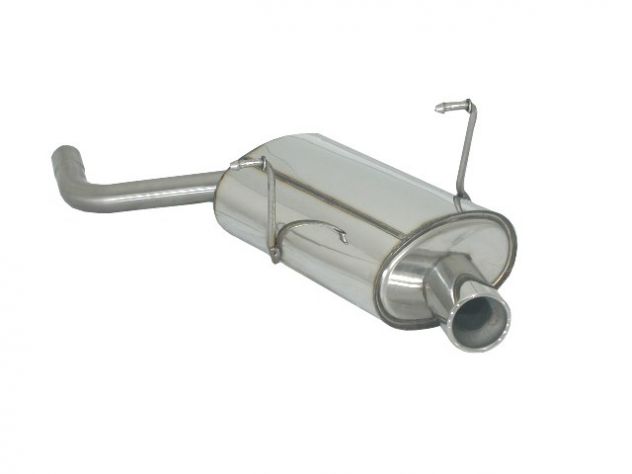 RAGAZZON STAINLESS STEEL REAR WITH ROUND TERMINAL 80MM MINI R50 COOPER 1.6 I 85KW + RESTYLING 09/2001-10/2006