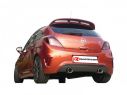 POSTERIORE INOX SDOPPIATO TERMINALI ROTONDI 102MM RAGAZZON OPEL CORSA D 1.6 TURBO OPC NÜRBURGRING 155KW 2011+