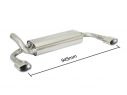 RAGAZZON DOUBLE STAINLESS STEEL REAR WITH 115X70MM OVAL TERMINALS OPEL ASTRA J GTC 1.6 TURBO 132KW 2011-2013