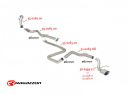 RAGAZZON DOUBLE STAINLESS STEEL REAR WITH 115X70MM OVAL TERMINALS OPEL ASTRA J GTC 1.6 TURBO 132KW 2011-2013