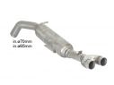 RAGAZZON REAR INOX GR. N WITH ROUND TERMINALS 2X60MM PEUGEOT RCZ 1.6 TURBO 147KW 2010-2015