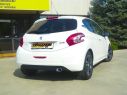 RAGAZZON DOUBLE STAINLESS STEEL REAR WITH 115X70MM OVAL TERMINALS PEUGEOT 208 1.4VTI 70KW 2012+