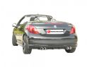 POSTERIORE INOX SDOPPIATO TERMINALI OVALI 115X70MM RAGAZZON PEUGEOT 207CC 1.6 16V THP 110KW 03/2007+