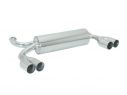 RAGAZZON DOUBLE STAINLESS STEEL REAR WITH ROUND TERMINALS 2X80MM RACING PEUGEOT 206 RC 2.0 16V 130KW 2003+