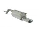 RAGAZZON STAINLESS STEEL REAR WITH OVAL TERMINAL 115X70MM PEUGEOT 207CC 1.6 16V THP 110KW 03/2007+