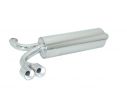 RAGAZZON STAINLESS STEEL REAR WITH ROUND TERMINALS 2X80MM PEUGEOT 206 RC 2.0 16V 130KW 2003+