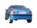 RAGAZZON STAINLESS STEEL REAR WITH OVAL TERMINAL 110X65MM SPORT LINE PEUGEOT 206CC 1.6 16V 80KW 01/2001+