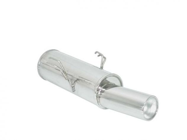 RAGAZZON STAINLESS STEEL REAR WITH ROUND TERMINAL 102MM PEUGEOT 106 1.6 RALLY 8/16V 65/88KW 2001+