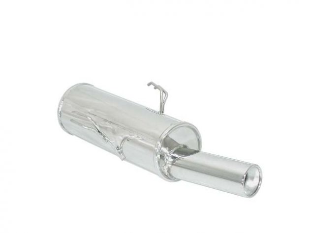 RAGAZZON STAINLESS STEEL REAR WITH ROUND TERMINAL 80MM PEUGEOT 106 1.4 SPORT 55KW - 1.6 RALLY 8/16V 65/74/88KW 1996 -2000