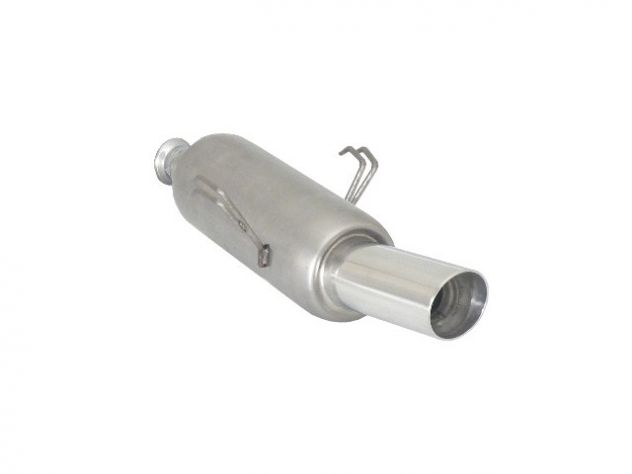 RAGAZZON STAINLESS STEEL REAR WITH ROUND TERMINAL 90MM SPORT LINE PEUGEOT 106 1.6 16V 88KW 2001+