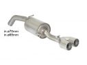 RAGAZZON STAINLESS STEEL REAR WITH ROUND TERMINALS 2X90MM PEUGEOT RCZ 1.6 TURBO 147KW 2010-2015