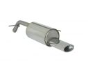 RAGAZZON STAINLESS STEEL REAR WITH OVAL TERMINAL 115X70MM PEUGEOT 207 1.6 16V THP 110KW 05/2006+