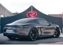 TUBO POSTERIORE GR. N SDOPPIATO TERMINALI ROTONDI 90MM SPORT LINE NERO RAGAZZON PORSCHE 718 CAYMAN 982 2.0I TURBO 221KW 10/2018+