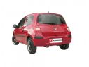 POSTERIORE INOX CON TERMINALE OVALE 110X65MM SPORT LINE RAGAZZON RENAULT TWINGO MK2 1.2 16V 55KW 06/2007+