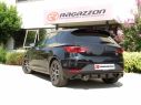 POSTERIORE INOX SDOPPIATO TERMINALI ROTONDI 102MM SPORT LINE RAGAZZON SEAT LEON MK3 5F 1.5TSI FR 96/110KW 09/2018-2020